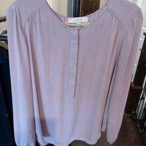 LOFT Women's Soft Purple Blouse